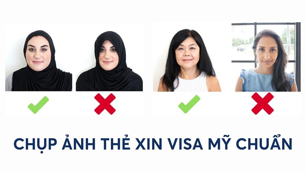 Tiêu chí ảnh chụp xin Visa đi Mỹ chuẩn