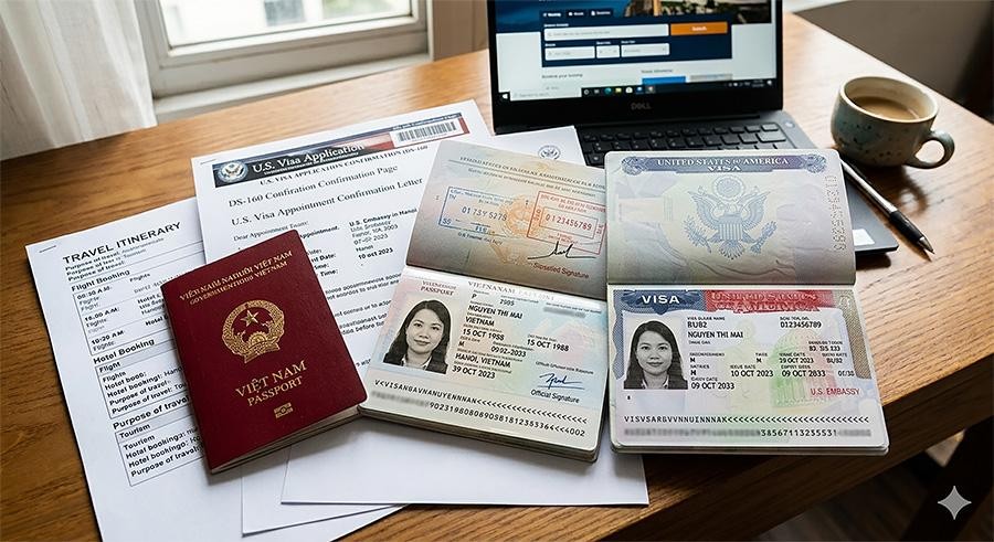 Quy trình di trú mỹ từ nộp hồ sơ đến nhận thẻ xanh