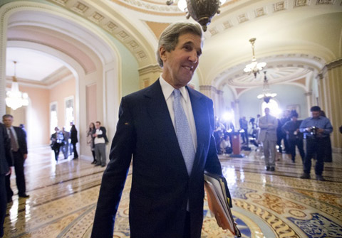 Thượng nghị sĩ Mỹ John Kerry vừa được chọn làm người kế nhiệm đương kim Ngoại trưởng Hillary Clinton