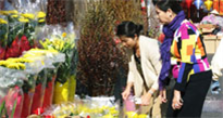 Chợ hoa Tết Giáp Ngọ của người Việt ở Mỹ