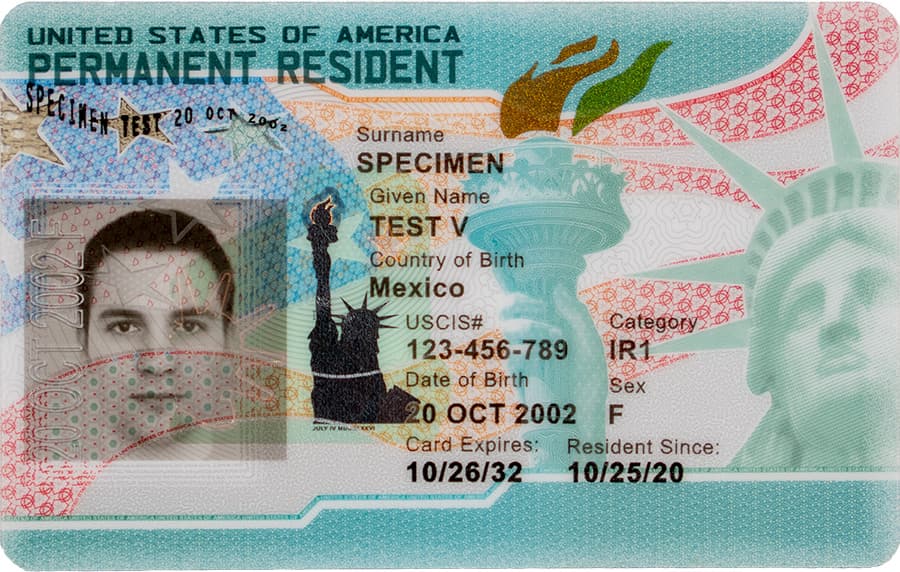 Thẻ xanh Mỹ có tên gọi chính thức là thẻ thường trú nhân. 