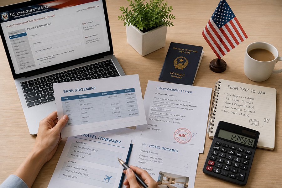 Hồ sơ logic và minh bạch tạo lợi thế khi xin visa Mỹ